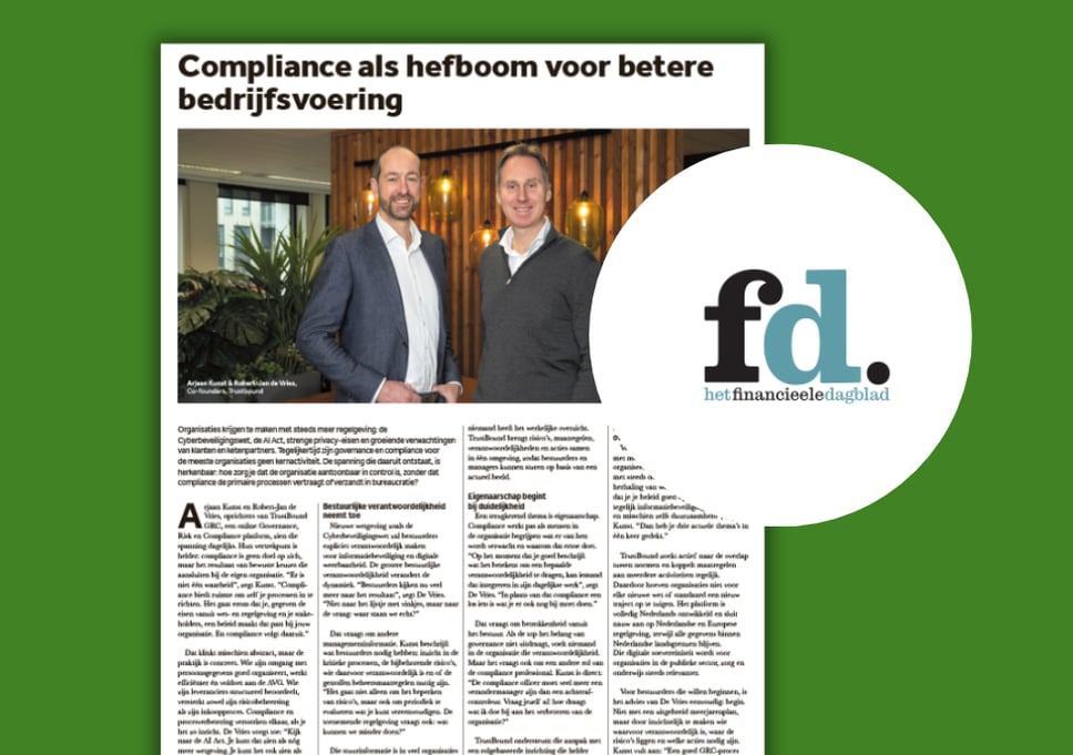 FD artikel TrustBound GRC