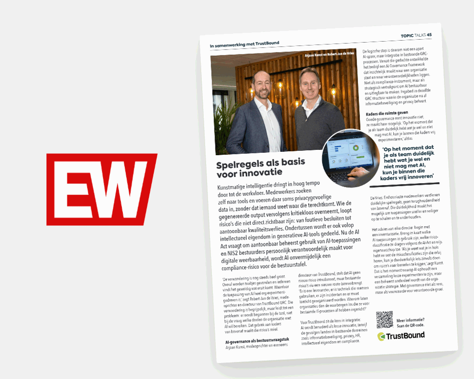 TrustBound over AI Governance in Elsevier Weekblad